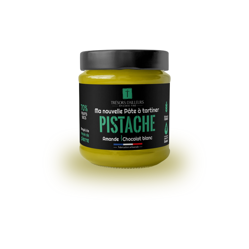 LA PATELIÈRE - Pâte de Pistaches - Aide Culinaire - 50% de Pistaches -  Idéal pour les Pâtisseries - à Tartiner - Fabriqué en France - 100% Naturel  
