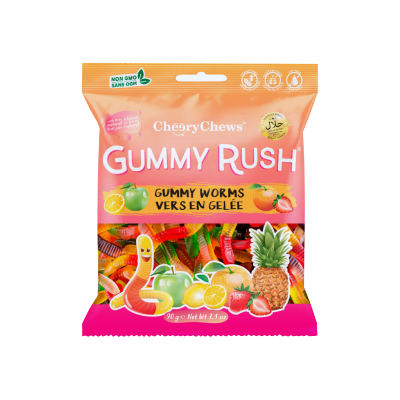 BONBONS GUMMY WORMS 90G - Gummy Ruch - Panier d'Orient épicerie orientale en ligne