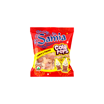 BONBONS COLA PEP'S SAMIA 90G - Panier d'Orient épicerie orientale en ligne Halal