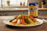 TABLE BIEN GARNIE AVEC COUSCOUS DARI FIN 1KG - Panier d'orient épicerie orientale en ligne, halal