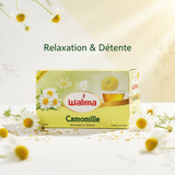 Relaxation & détente avec l'INFUSION CAMOMILLE WALIMA  20 SACHETS - Panier d'orient épicerie orientale en ligne