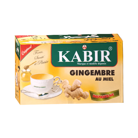 INFUSION INSTANTANEE GINGEMBRE AU MIEL KABIR 12 SACHETS - Panier d'orient épicerie orientale en ligne
