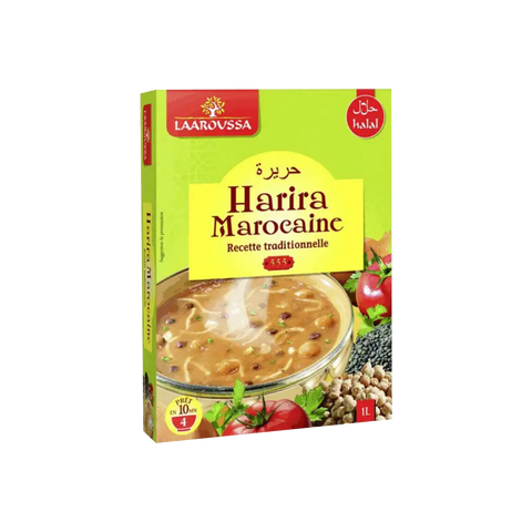 Soupe Hrira marocaine recette traditionnelle Laaroussa 1L - Panier d'Orient épicerie orientale en ligne, Halal