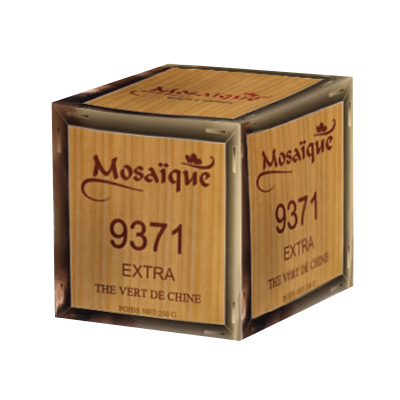 Thé vert chunmee 9371  Mosaïque 250G -  Panier d'Orient épicerie orientale en ligne