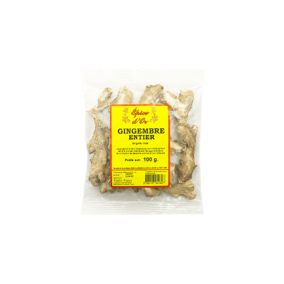 GINGEMBRE ENTIER ÉPICES D'OR 100G - Panier d'orient