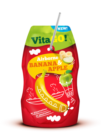 Boisson aux fruits VitaGO Pom’Banane Carton x8 poches 20cl - Panier d'orient