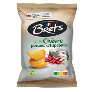 Chips Brets ondulées saveur Chèvre Piment d'Espelette 125G - Panier d'orient