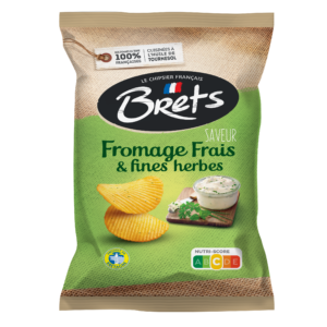 Chips Brets ondulées saveur Fromage Frais et Fines Herbes 125G - Panier d'orient