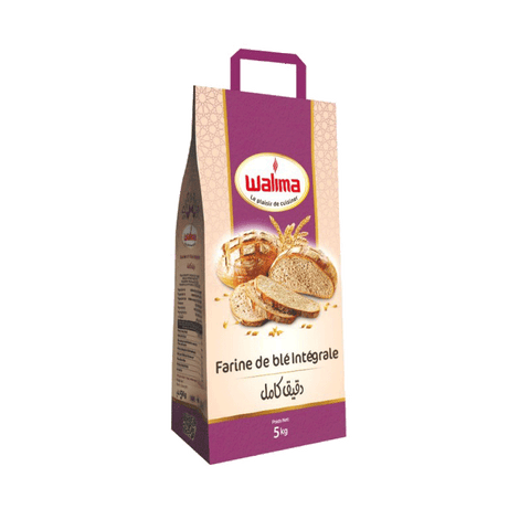 FARINE DE BLE INTEGRALE WALIMA 5KG - Panier d'orient