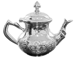 Théière marocaine moderne en cuivre et Acier inoxydable 50cl - Panier d'Orient épicerie orientale en ligne