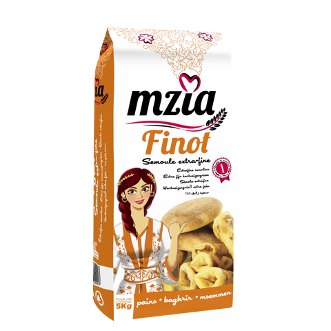 SEMOULE DE BLE DUR MZIA EXTRA FINE 5KG - Panier d'orient